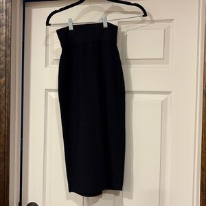 Express midi ribbed knit sweater skirt